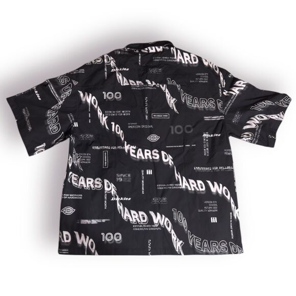 Dickies Mens Shirt 100 Years of Hard Work Anniversary Graphic Shirt Size XL - Picture 2 of 5